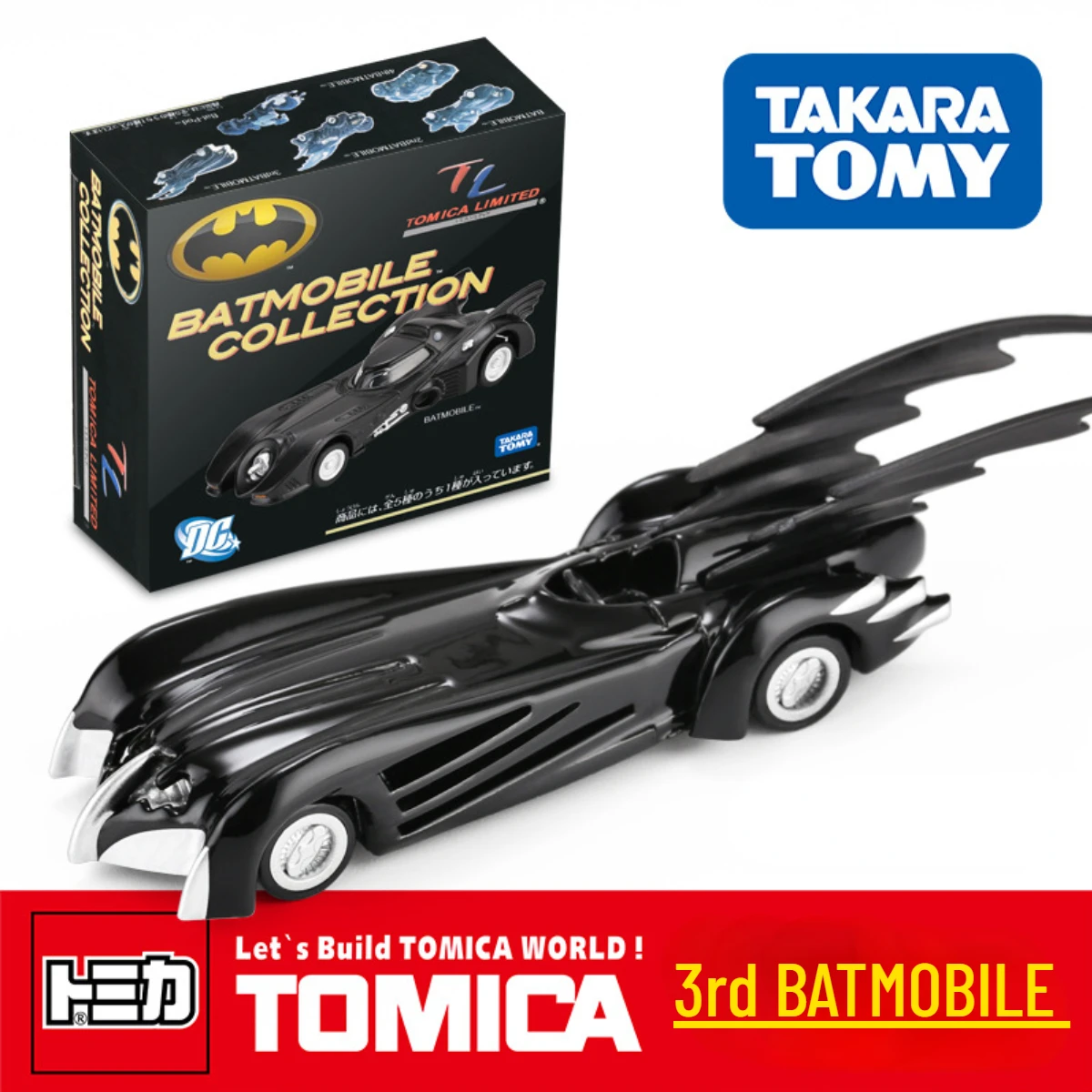 Takara Tomy Tomica Batman Car Model Scale Batmobile Pod Bike Christmas Kids Room Decor Halloween Gift Toys for Baby Boys Girls