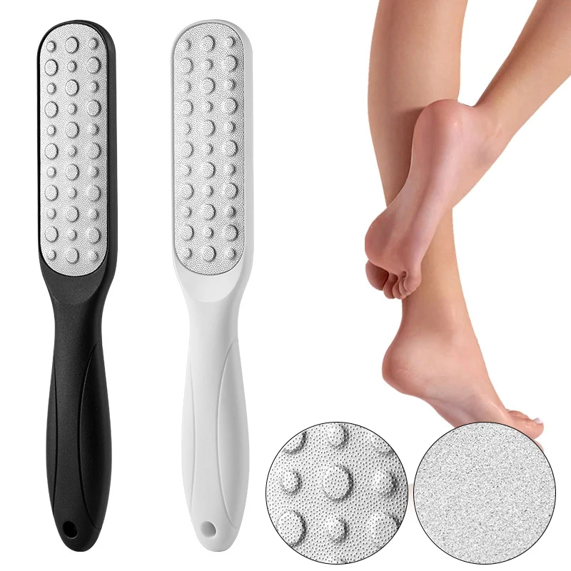 

Sdotter Double-sided Foot File Dead Skin Calluses Cuticles Scrub Remover Feet Heel Brush Grinder Pedicure Exfoliating Foot Care