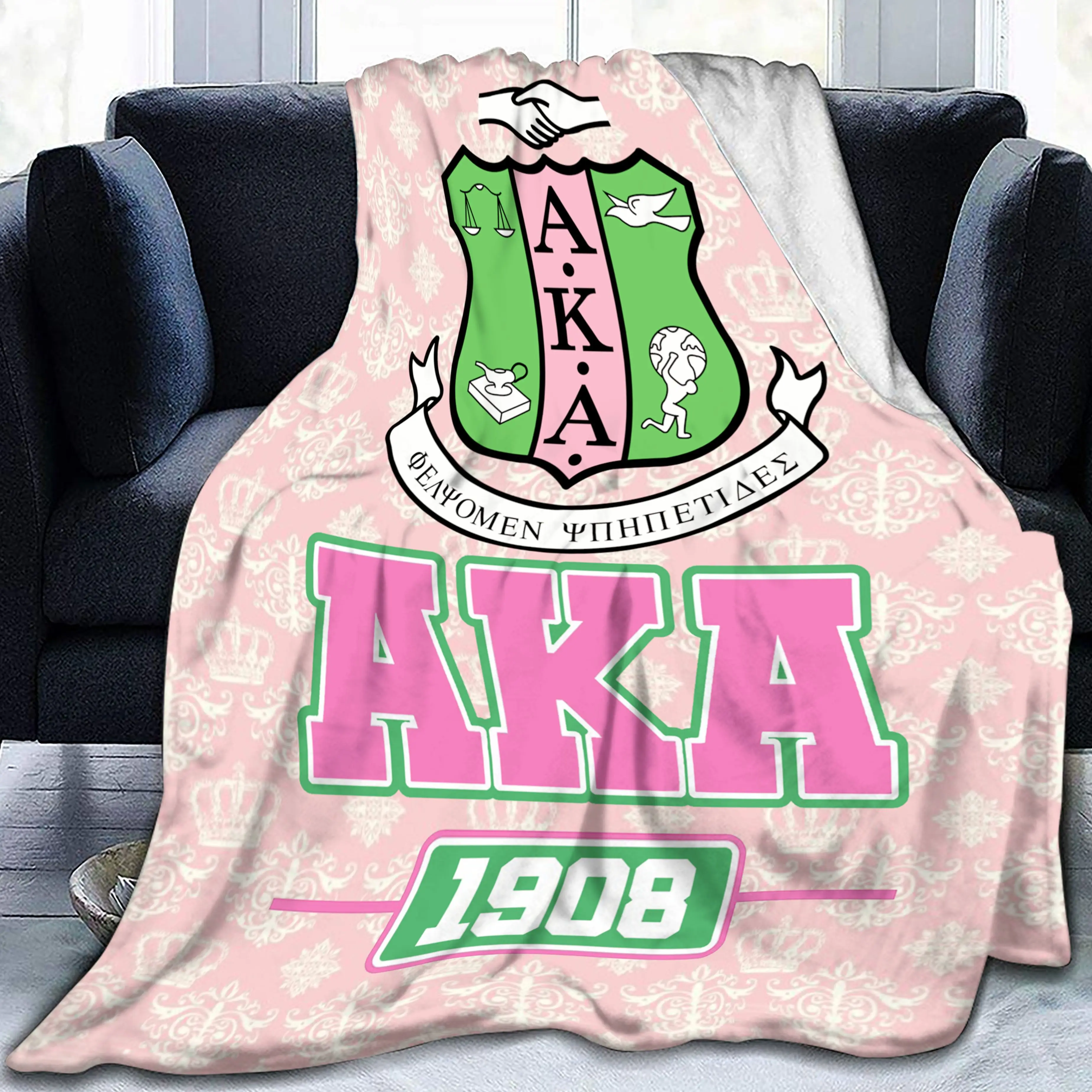 

AKA Throw Blanket Ultra Soft Velvet Blanket Lightweight Bed Blanket Quilt Durable Home Decor Fleece Throw Luxurious Blanket