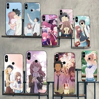 the shape of voice japan anime phone case for xiaomi redmi note 7 8 9 11 t s 10 a pro lite funda shell coque cover