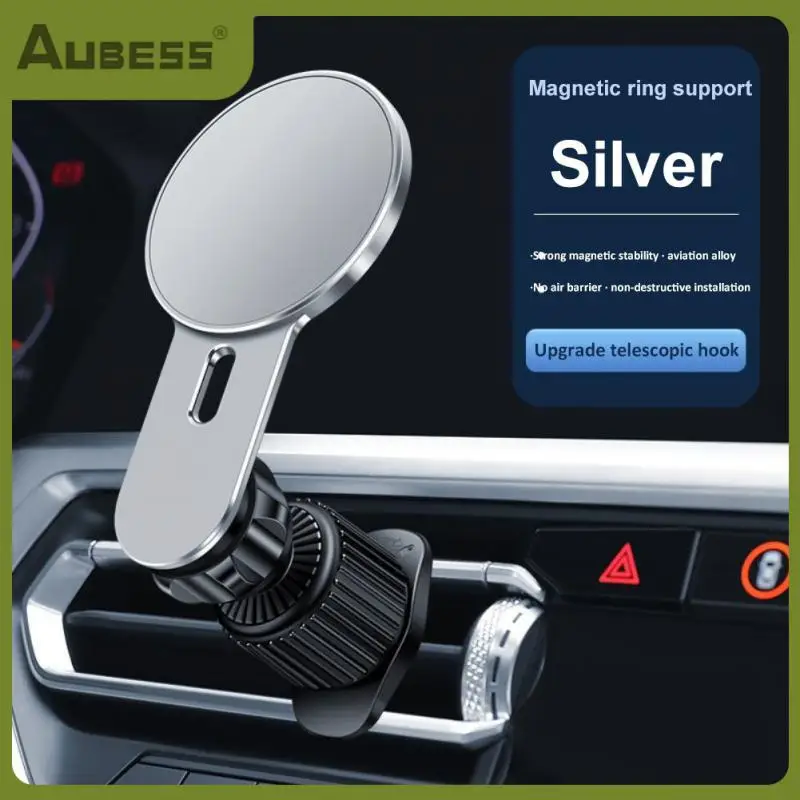 

Aluminum Alloy 360 Degrees Rotatable Car Phone Holder Magnetic Mobile Phone Holder Universal Cell Phone Stand Auto Supplies