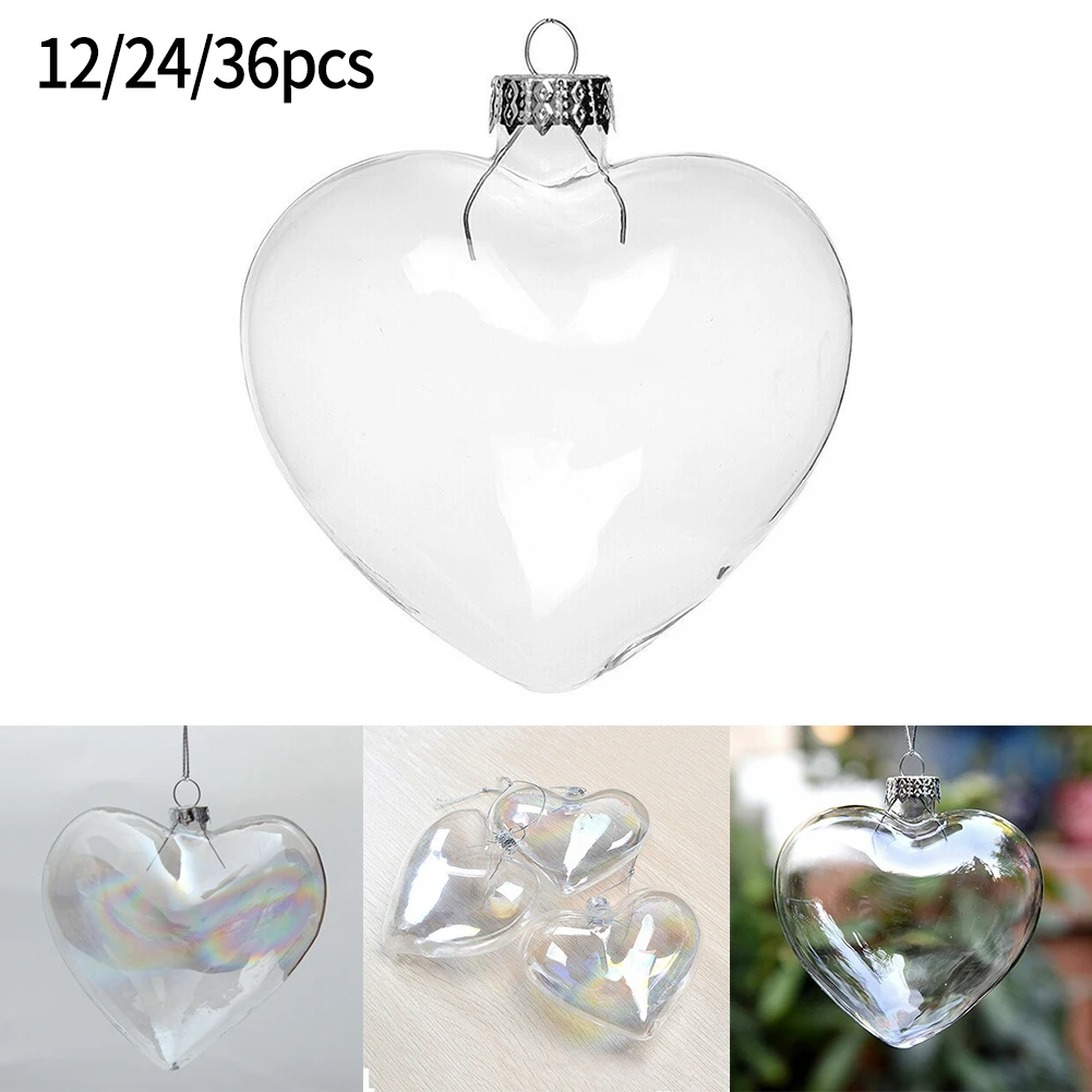 Рождественские шары украшения 2023 заполняемые безделушки в форме сердца сделай