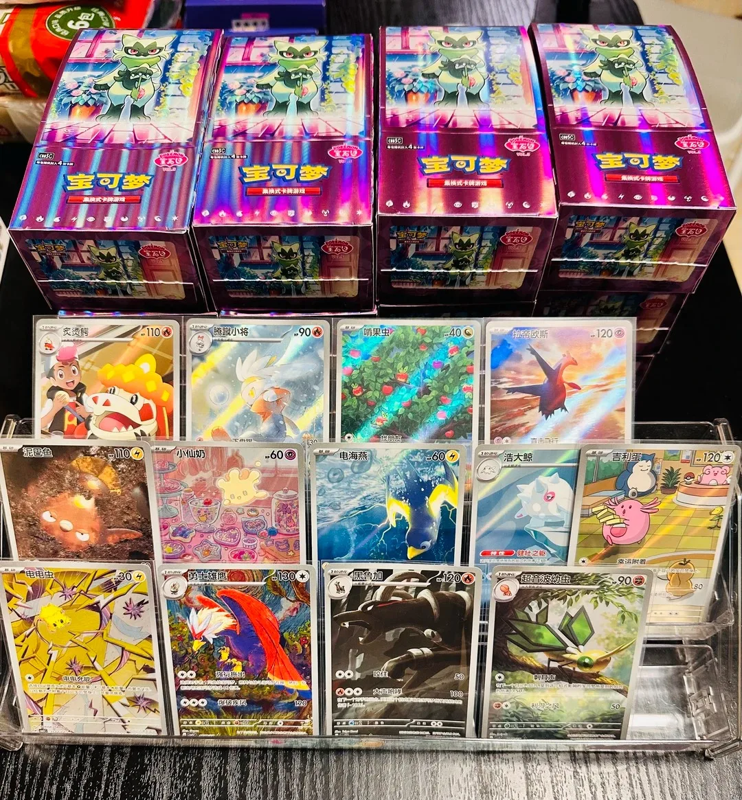 Фото В наличии: 100% оригинальный набор карт Pokemon Gem Pack5 (упрощенная китайская версия, тома 3, 4, 5) Scarlet And Violet Box, коллекционные карты PTCG. №2