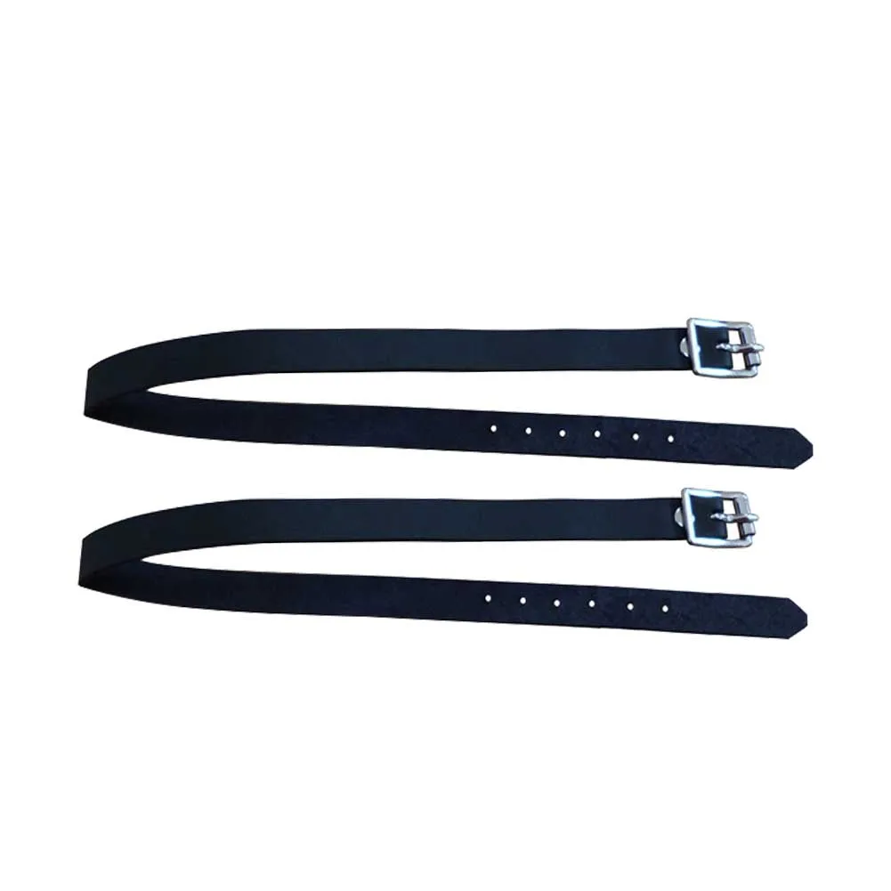 

2 Pcs PU Leather Solid Spur Strap Training Equipment Sports Accessories Outdoor Durable With Buckle Long Horse Riding Protective