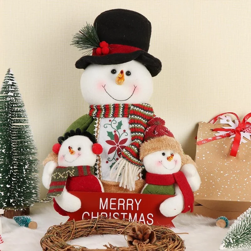 

Christmas Snowman Elk Doll Merry Christmas Ornaments 2022 Christmas Decorations for Home Xmas Navidad Noel Happy New Year 2023