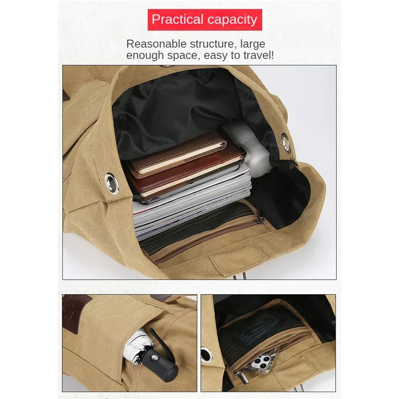 Холщовые рюкзаки для занятий спортом на открытом воздухе 30 л/60 л