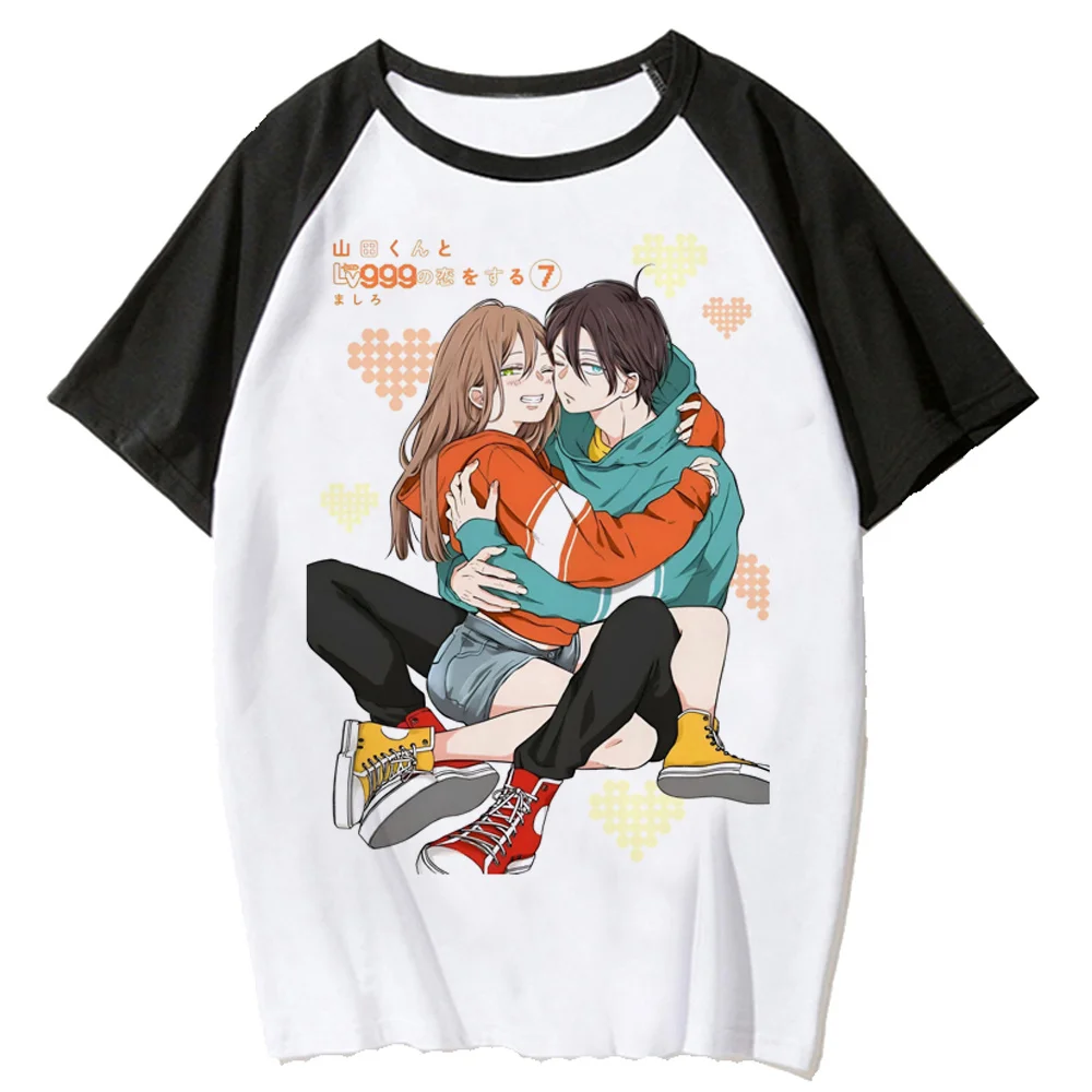 

Yamada Lv999 top women Japanese t-shirts female streetwear graphic comic clothing