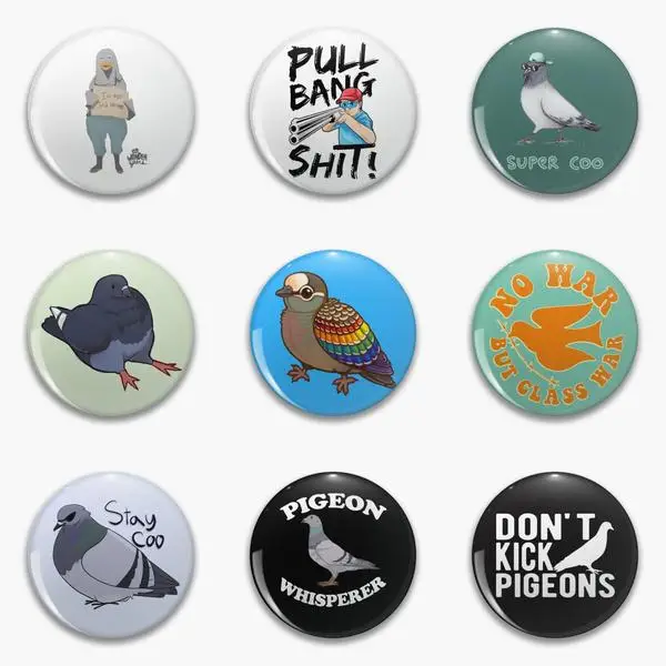 Значок голубей супер КОО птицы работают для буржузиайских голодных мягкая