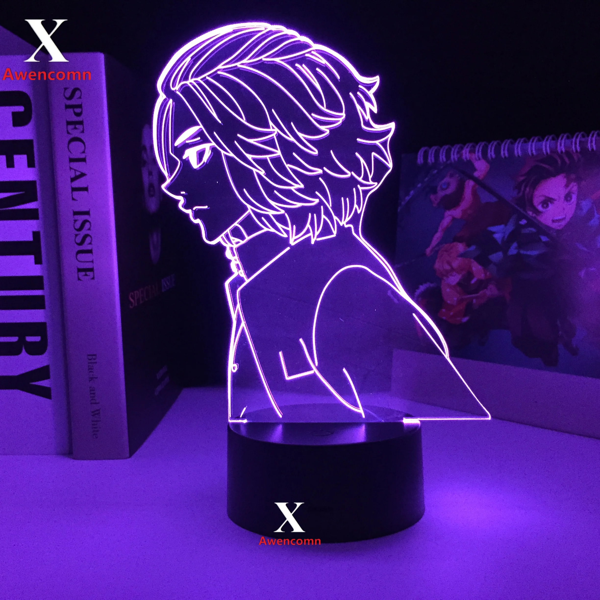 

Tokyo Revengers Anime FIgure Mikey 3D LED Light for Child Birthday Gift Bedroom Decor Night Light Manga Room Table Lamp