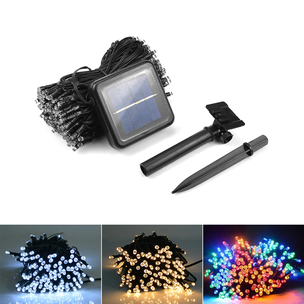 Waterproof LED Garden Lawn lamp 22M Solar Power LED String lights Outdoor Patio Yard Landscape Decoration for Wedding Christmas