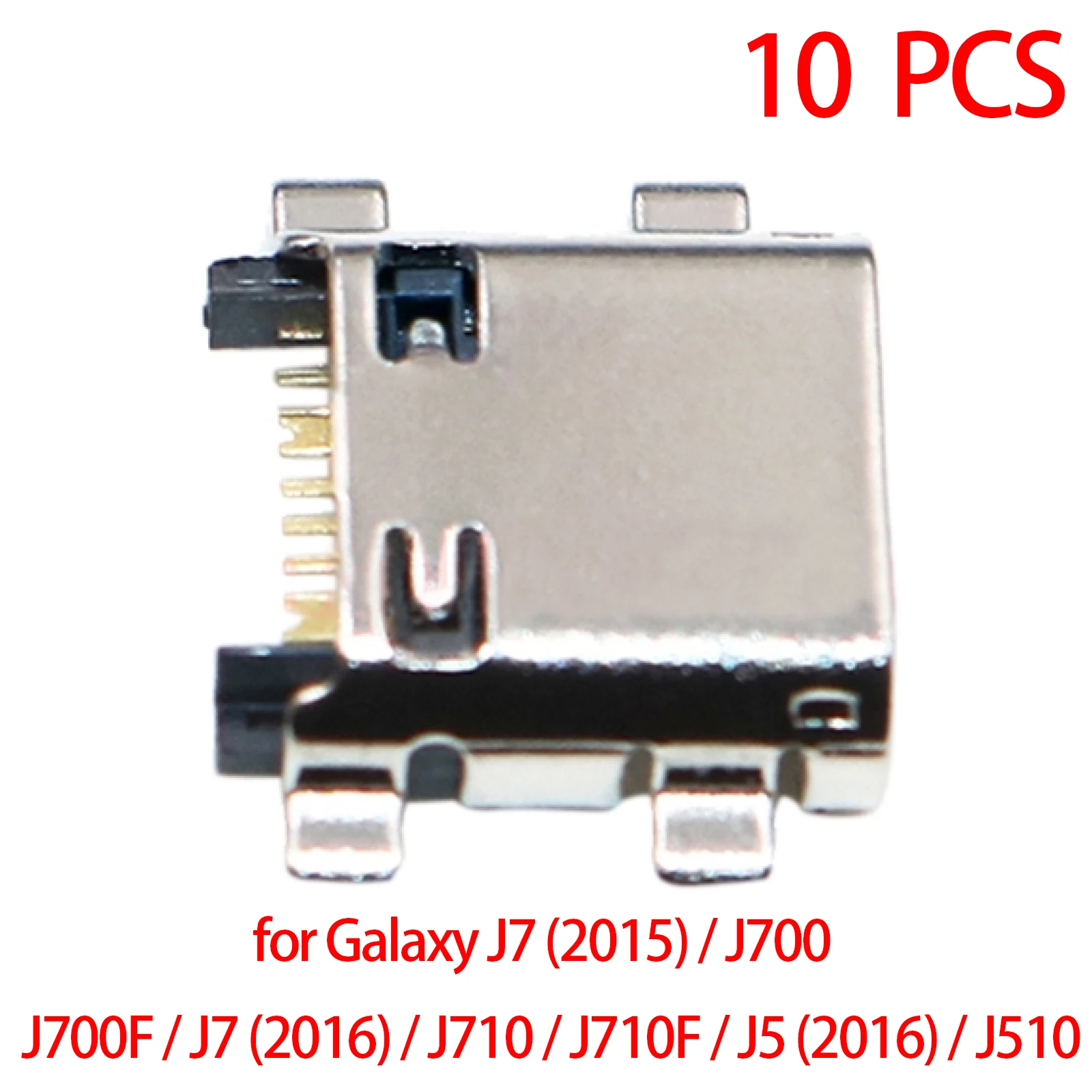 

10 шт. разъем для зарядки для Galaxy J7 (2015) / J700 / J700F / J7 (2016) / J710 / J710F / J5 (2016) / J510