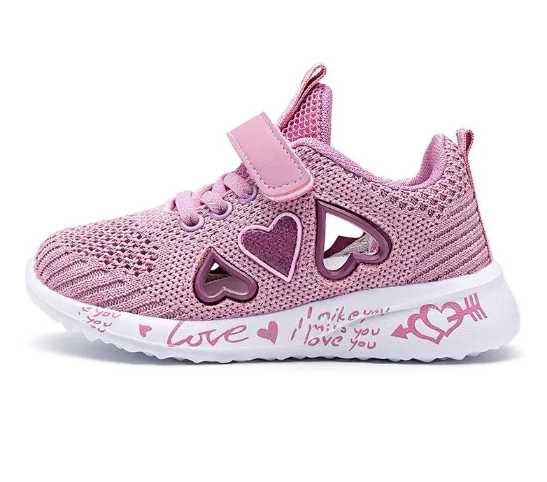 

Кроссовки легкие сетчатые для девочек, повседневная обувь, милые спортивные носки для бега, лето-осень 2022