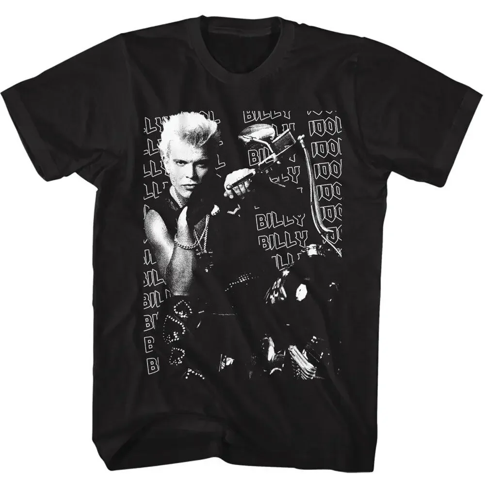 Мужская футболка Billy Idol Motorcycle Rebel Yell Rock Music новый хлопок SM - 5XL