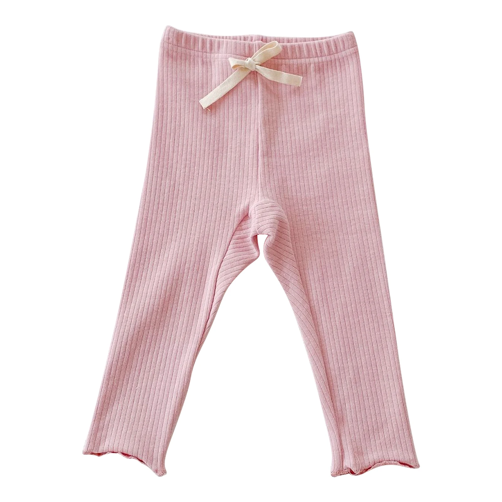 

Повседневная одежда для маленьких девочек, эластичный пояс, однотонные, в Вертикальную Полоску, Симпатичные Леггинсы с легинсами, брюки, де...