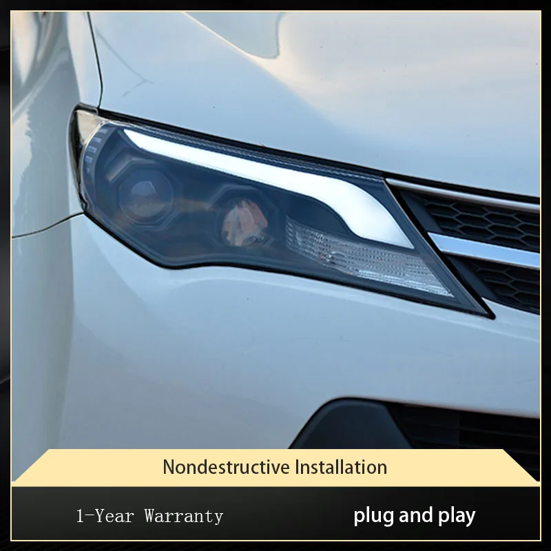 Автомобильные фары для Toyota RAV4 2013-2015 Модифицированная подсветка фар ксеноновый