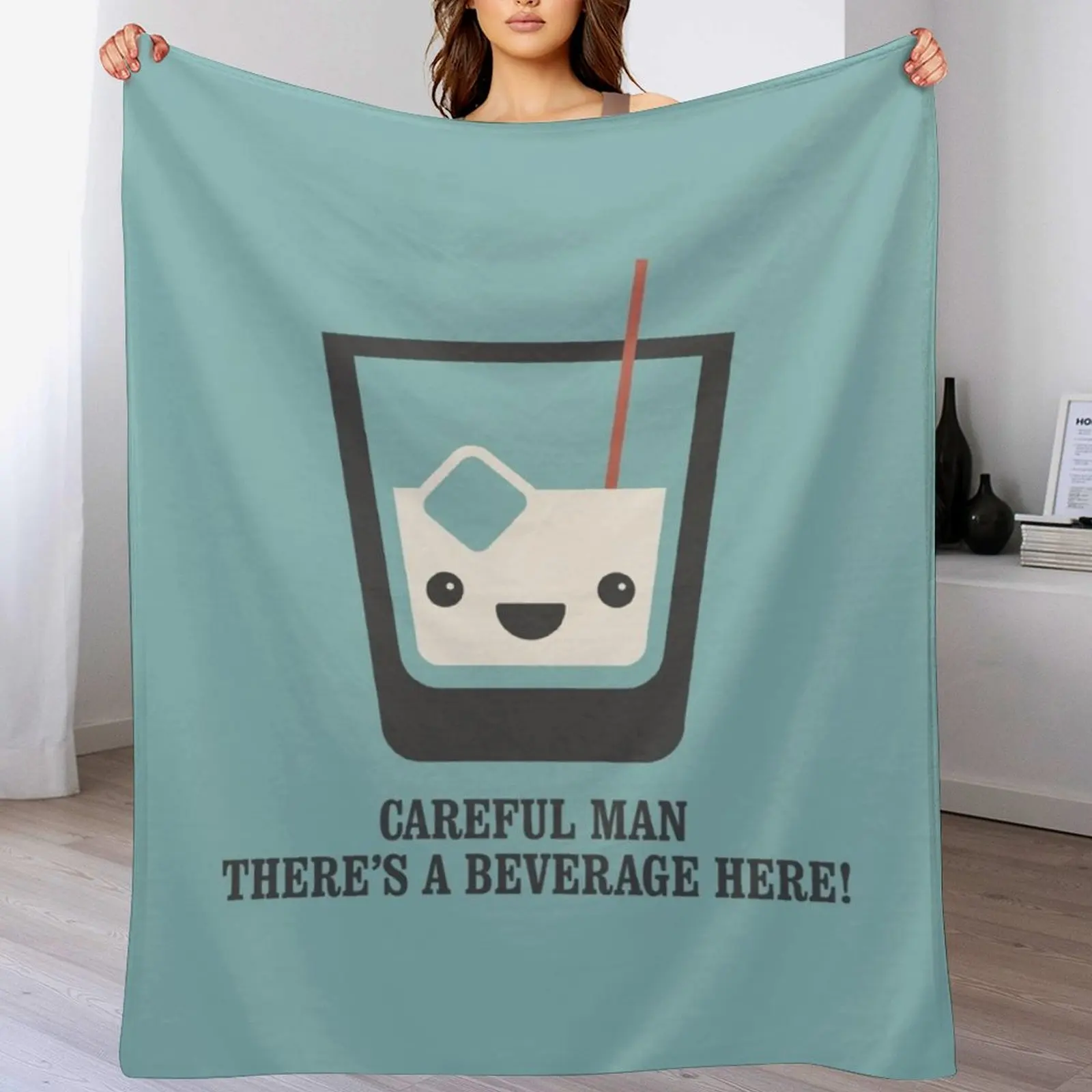 БОЛЬШОЙ ЛЕБОВСКИ-белый русский-аккуратный человек здесь есть напитки! Одеяло для