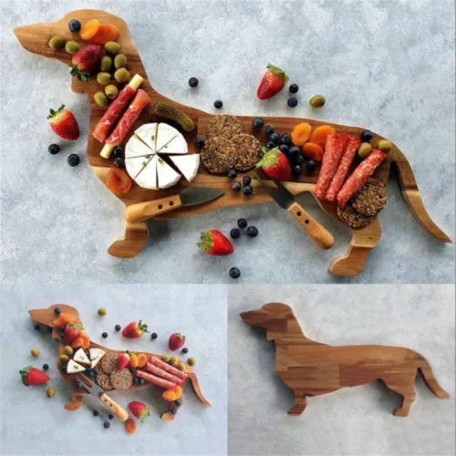 

Dachshund Dog Shape Aperitif Board, Funny and Dog Shape Gifts with Perfect Curve