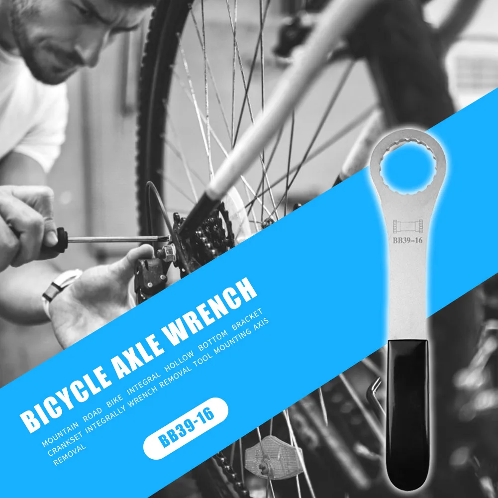 

Инструмент для ремонта велосипеда MTB дорожный велосипед Нижний Кронштейн кренксет гаечный ключ портативный водонепроницаемый велосипедны...