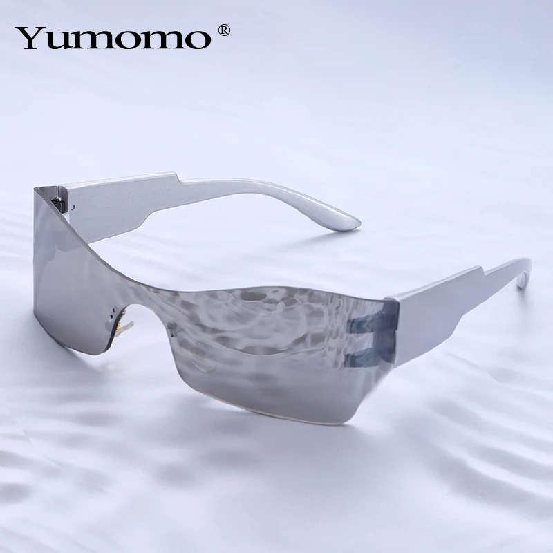 

Fashion Sports Sunglasses Goggles New Women Y2K One-piece Punk Sun Glasses Men Anti Reflection Shades Eyewear Mirror Eyeglasses