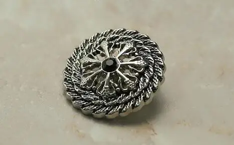 10 шт./партия металлические пуговицы в форме снежинок 18-23 мм