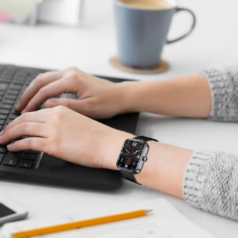 Неинвазивные мужские Смарт-часы с измерением уровня сахара в крови температуры