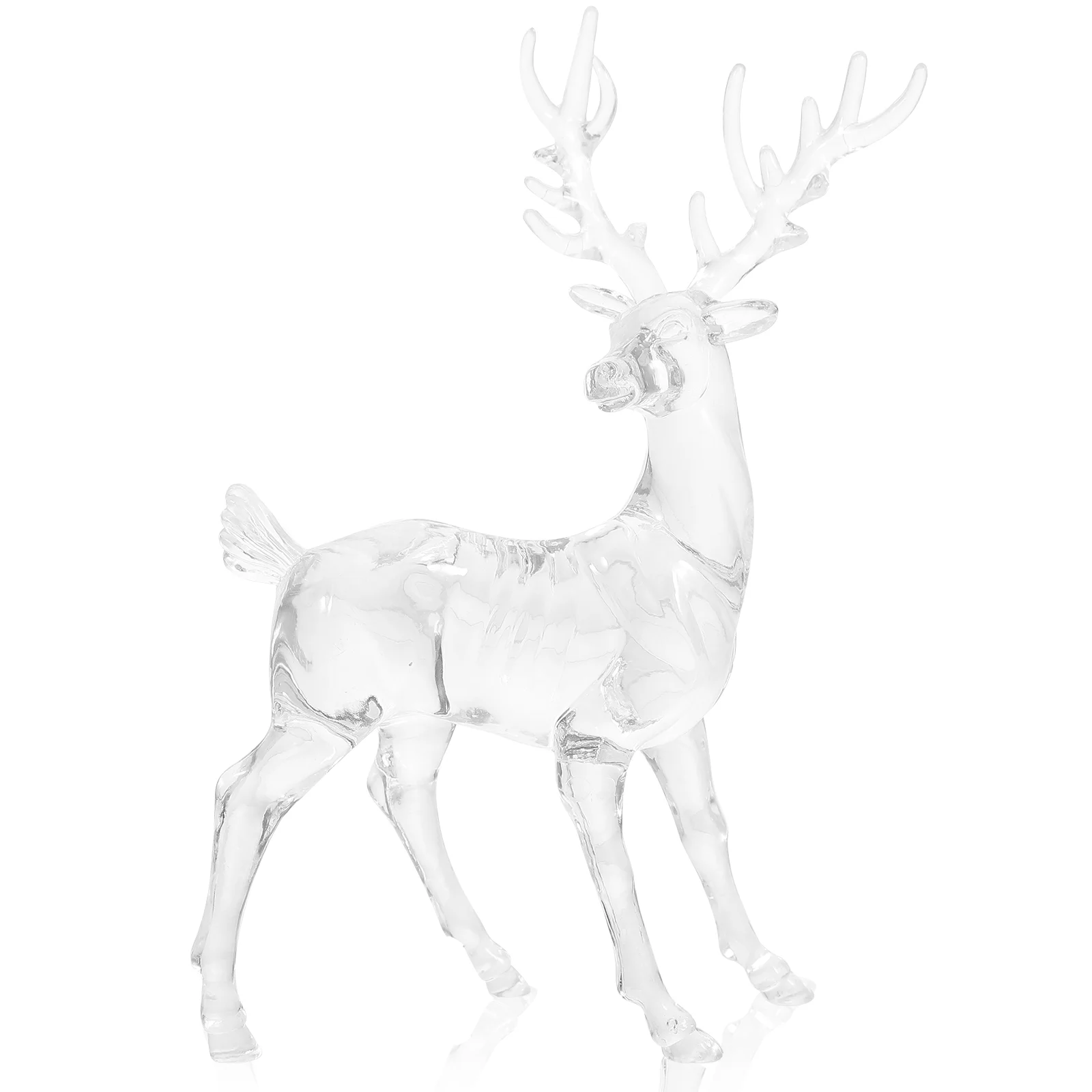 

Reindeer Elk Deer Christmas Crystal Figurines Decor Acrylic Xmas Decoration Ornament Sculpture Ornaments Desktop Statue Table