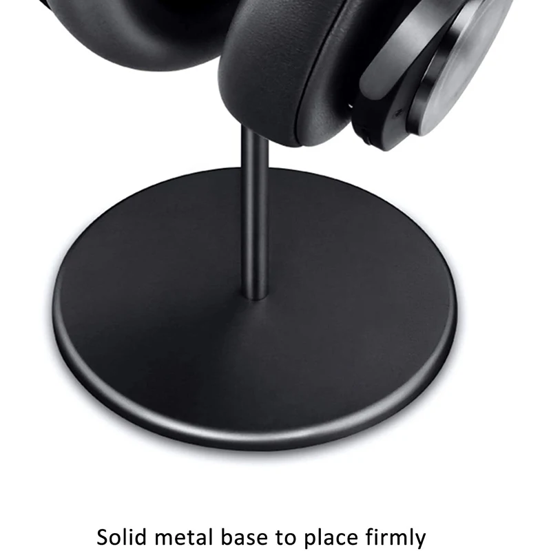 Retail Headphone Stand, Headset Holder Made of Walnut Wood & Aluminium, Natural Walnut Gaming Headphone Holder with Heavy Base images - 6