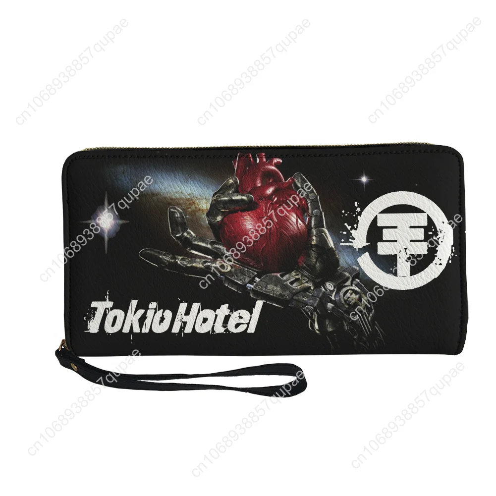 Фото Tokio Hotel Rock Band Кошелек на заказ Мужской женский подростковый длинный кошелек на молнии с двойным принтом Портативный кошелек Подарочная сумка №2