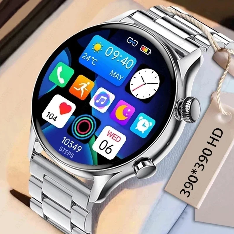 

2023 New AMOLED Smartwatch Men 390*390 HD 1.36 Inch Screen Support On Display Waterproof Sport Fitness Tracker Smartwatch Sale