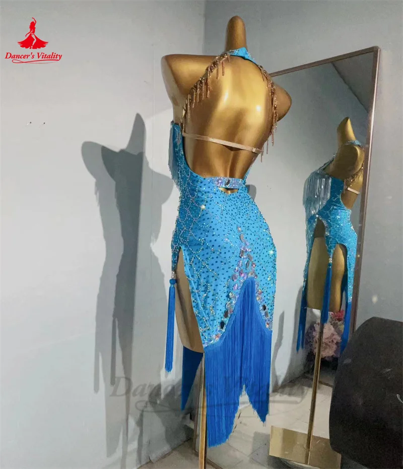 Платье для латиноамериканских танцев женщин на заказ Rumba Chacha Tango competitton