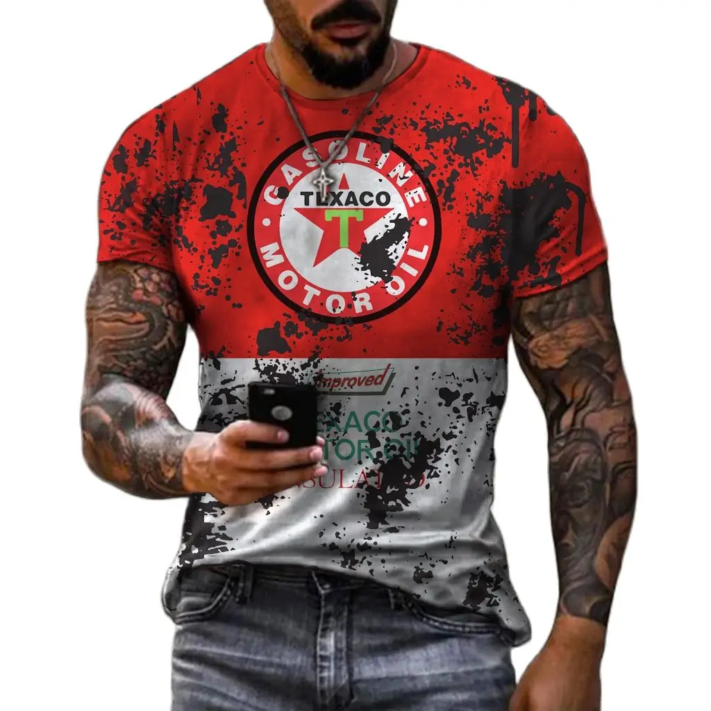 

Retro 3D Printed Summer Men's T-shirts Fashion Casual Round Neck Comfortable Camiseta 2022 Oversized Breathable Vintage Style