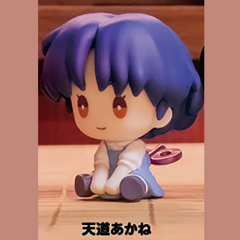 Фото Новые оригинальные японские настольные декоративные игрушки Bushiroad Ranma 1/2 Wind-Up в сидячей позе: Гача-фигурки Ранмы, Саотомэ, Акане, Тендо, Шампо №3