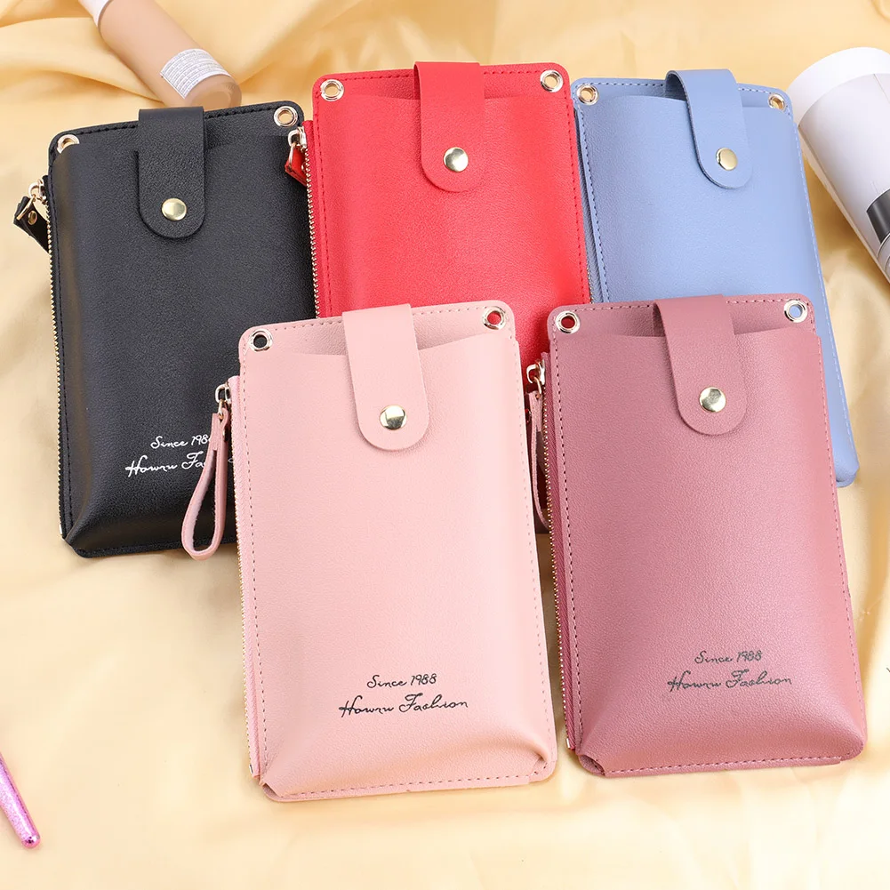 

Women Design Luxury Hand Bag Female Travel PU Leather Solid Color Messenger Bag Fashion Ladies Mini Flap Phone Bags