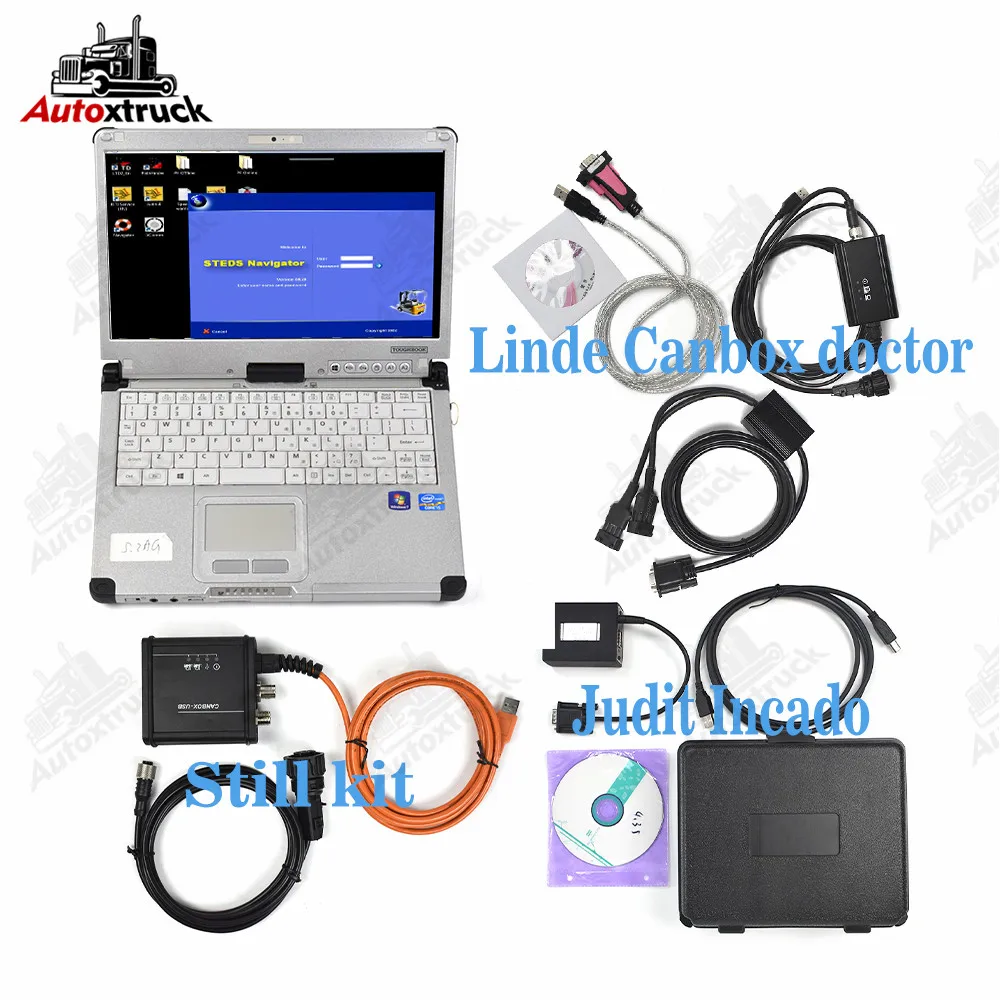 

Forklift Full with CFC2 CF-C2 Laptop for Linde canbox doctor Jungheinrich Judit Incado Still canbox Diagnosis Scanner Tools
