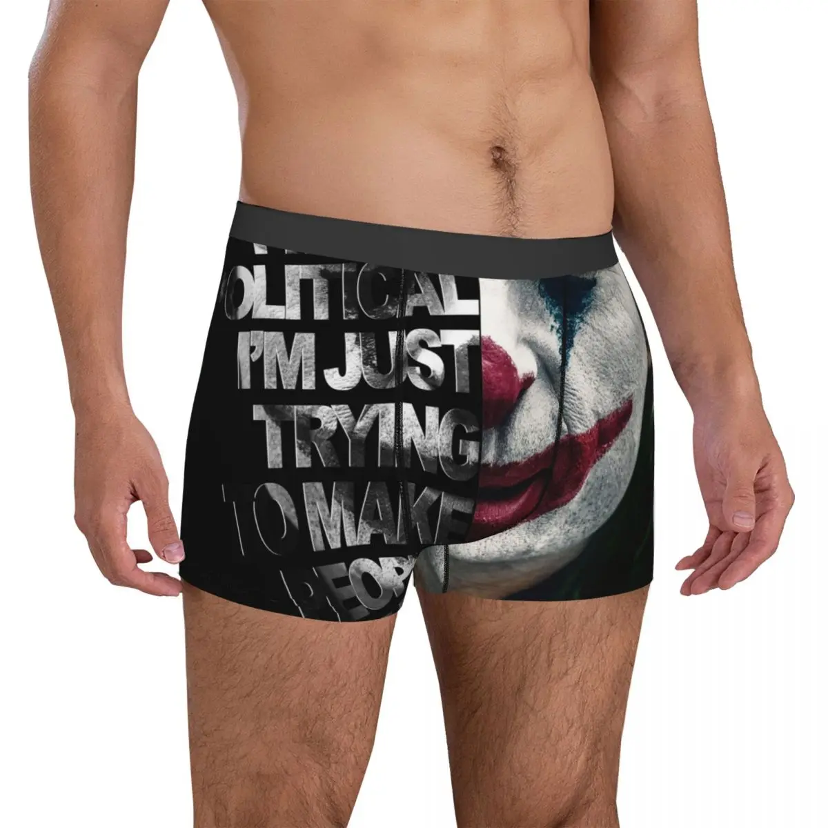 

Клоун нижнее белье просто пытается сделать людей смех мужские шорты трусы забавные боксеры шорты горячий дизайн брифы