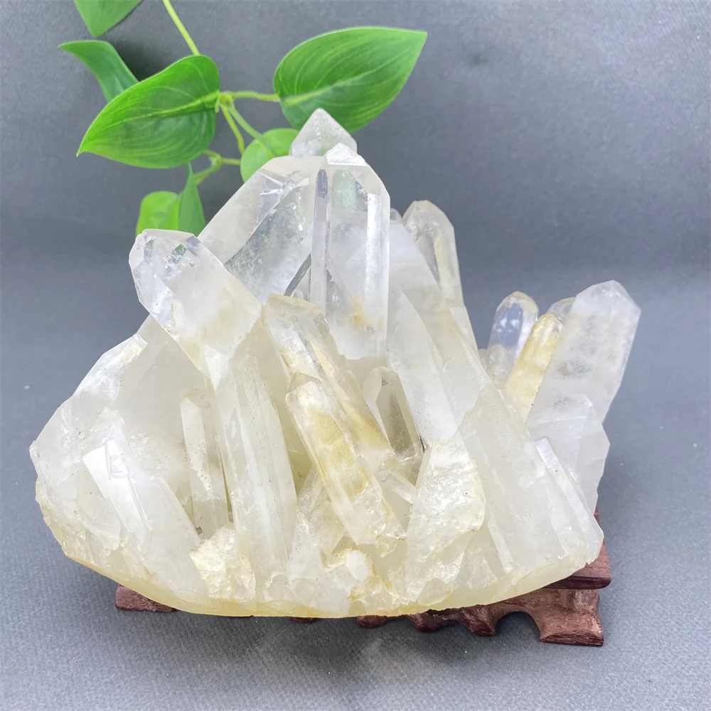 Натуральный минеральный белый кристалл группа Кристалл кластер руда образец