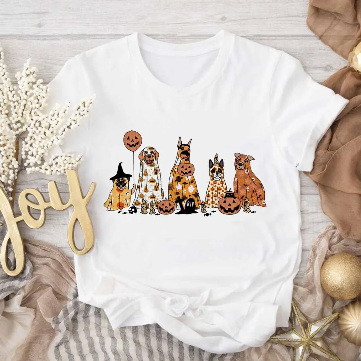 Забавная футболка модная повседневная женская летняя в стиле 90-х с принтом тыквы