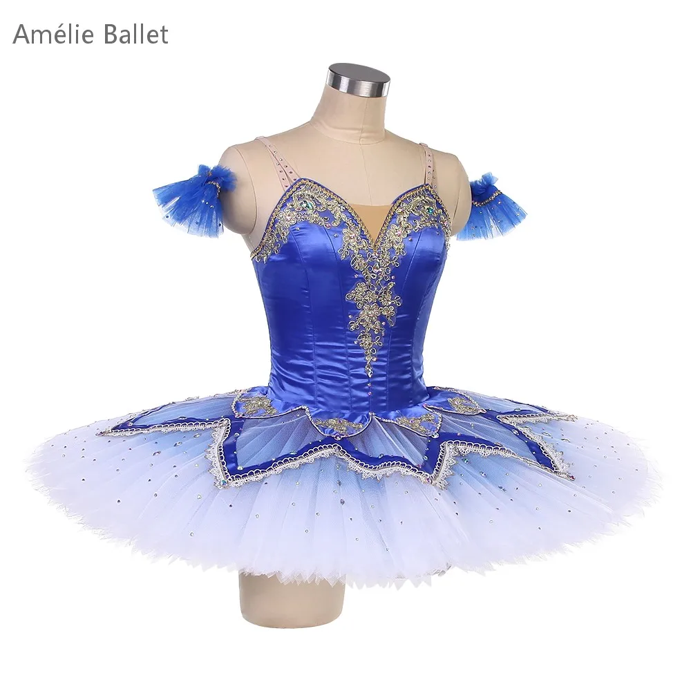 B25023 Ombre Royal Blue Профессиональная балетная пачка на заказ Балетные пачки для женщин