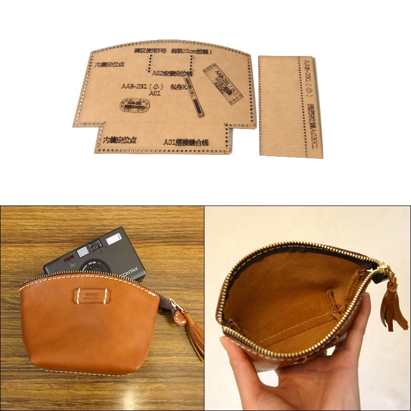 

Кожаная сумка-мессенджер на плечо ручной работы, высекающий шаблон из крафт-бумаги для шитья, кожевенное Ремесло 26x17x8 см