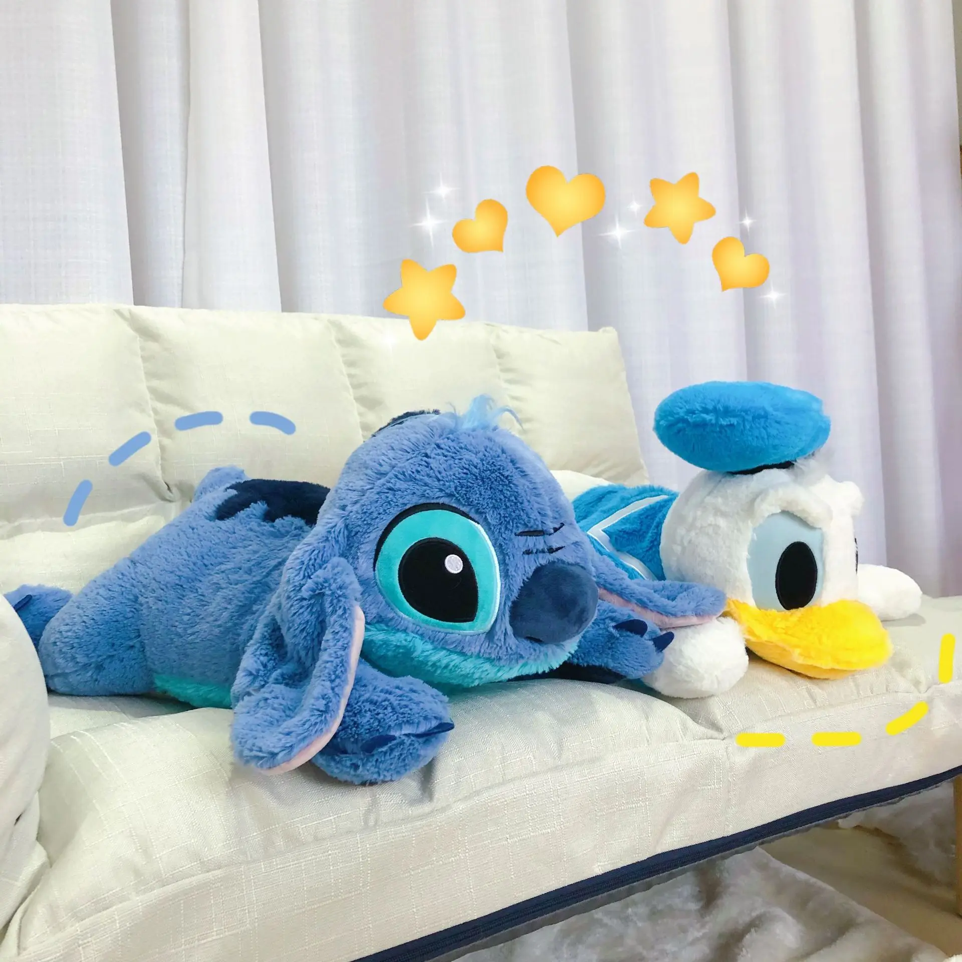 

Disney cartoon Lilo Stitch Store Big Stuffed Animals Toys Pillow With Anime For Sleep Kids Dolls Girl Children Birthday Gift