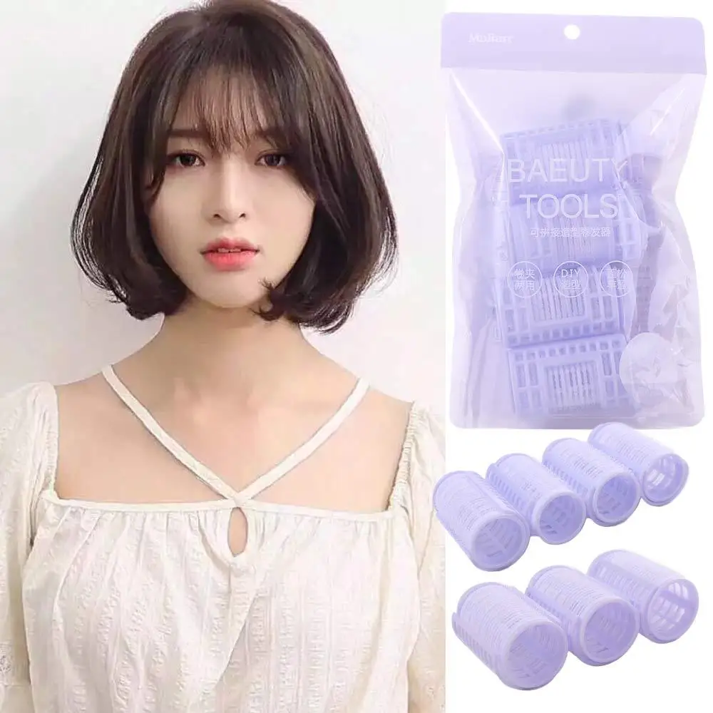 

3/4pcs Bang Rollers Self-adhesive Lazy Bangs Roller Large/Small Hair Curlers Hair Curling Air Bangs Roller Clips Styling Tools