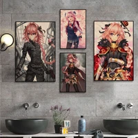 anime cute fate apocrypha astolfo art poster kraft paper vintage poster wall art painting study nordic home decor