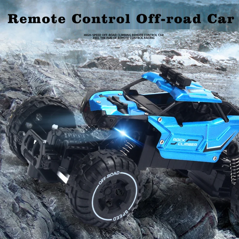 

1:16 4WD Off Road RC Car Alloy Remote Control Cars On Radio Control High Speed Drift Truck for Kids Rock Crawler Toys for Boys