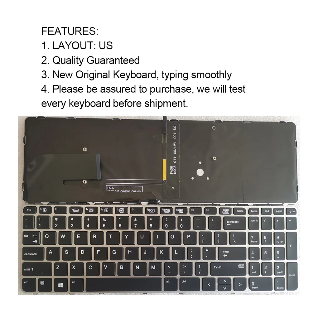 

Сменная ультратонкая клавиатура для ноутбука HP EliteBook 755 G3 850 G4