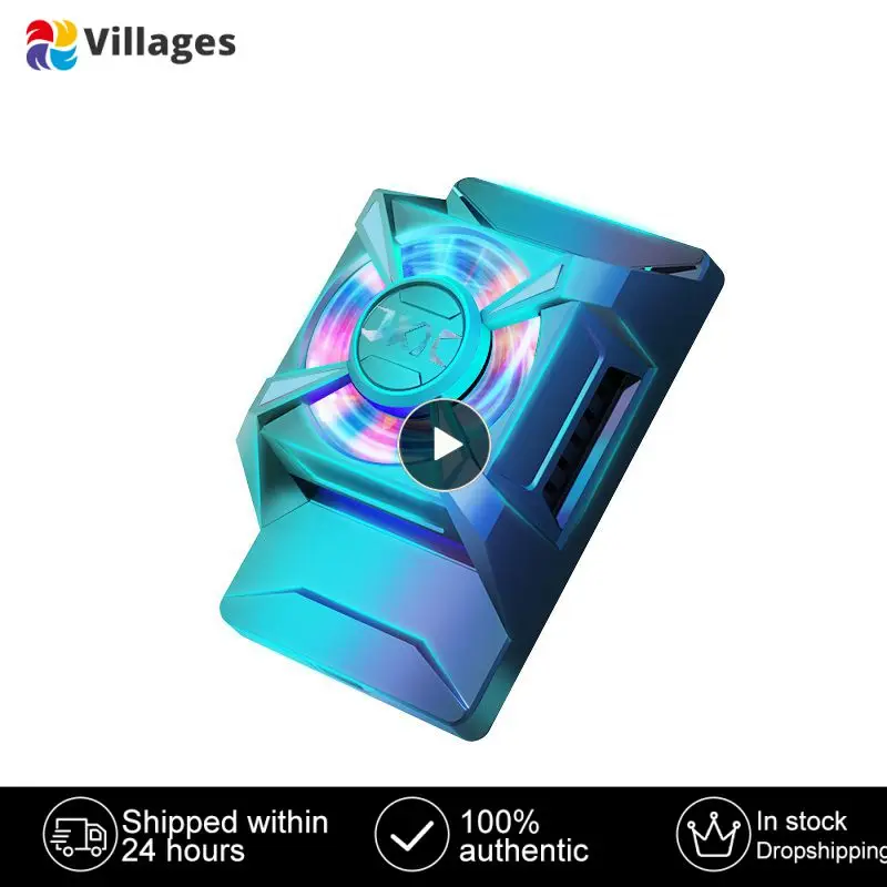 

Game Cooler Cell Phone Coolers Rgb Color-changing Lights Cell Phone Cool Heat Sink Mobile Phone Cooling Fan Portable