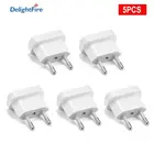 Адаптер для Штепсель вилки стандарта ЕС электрический 4,04,8 мм штепсельная вилка США в ЕС штепсельные розетки США Китай дорожный адаптер ЕС розетки переменного тока