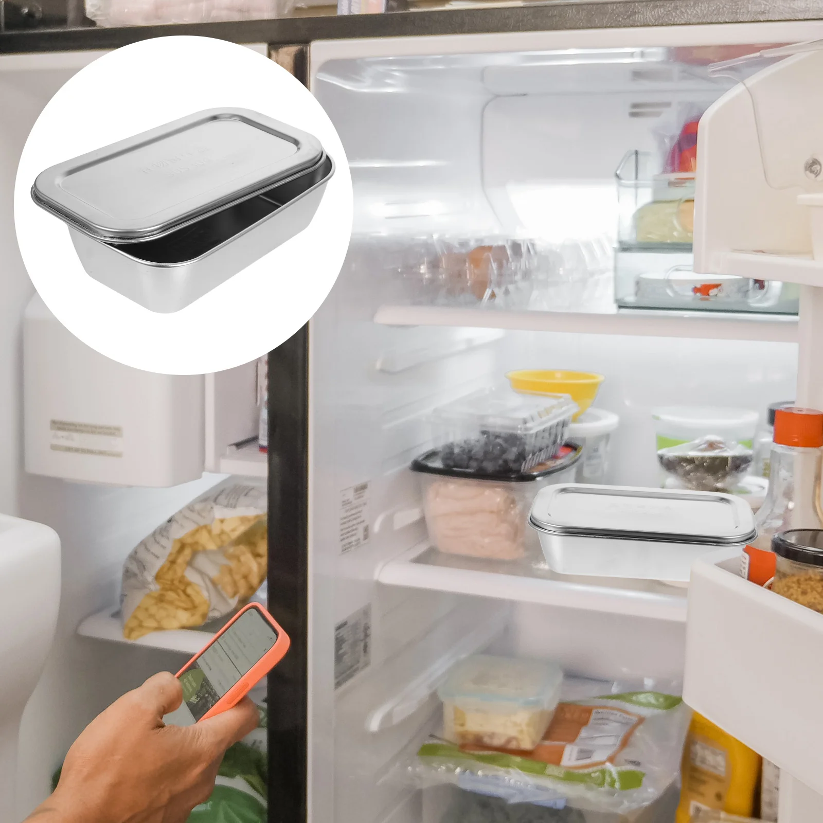 Коробка для мороженого из нержавеющей стали чашка блюдо конфет контейнеры