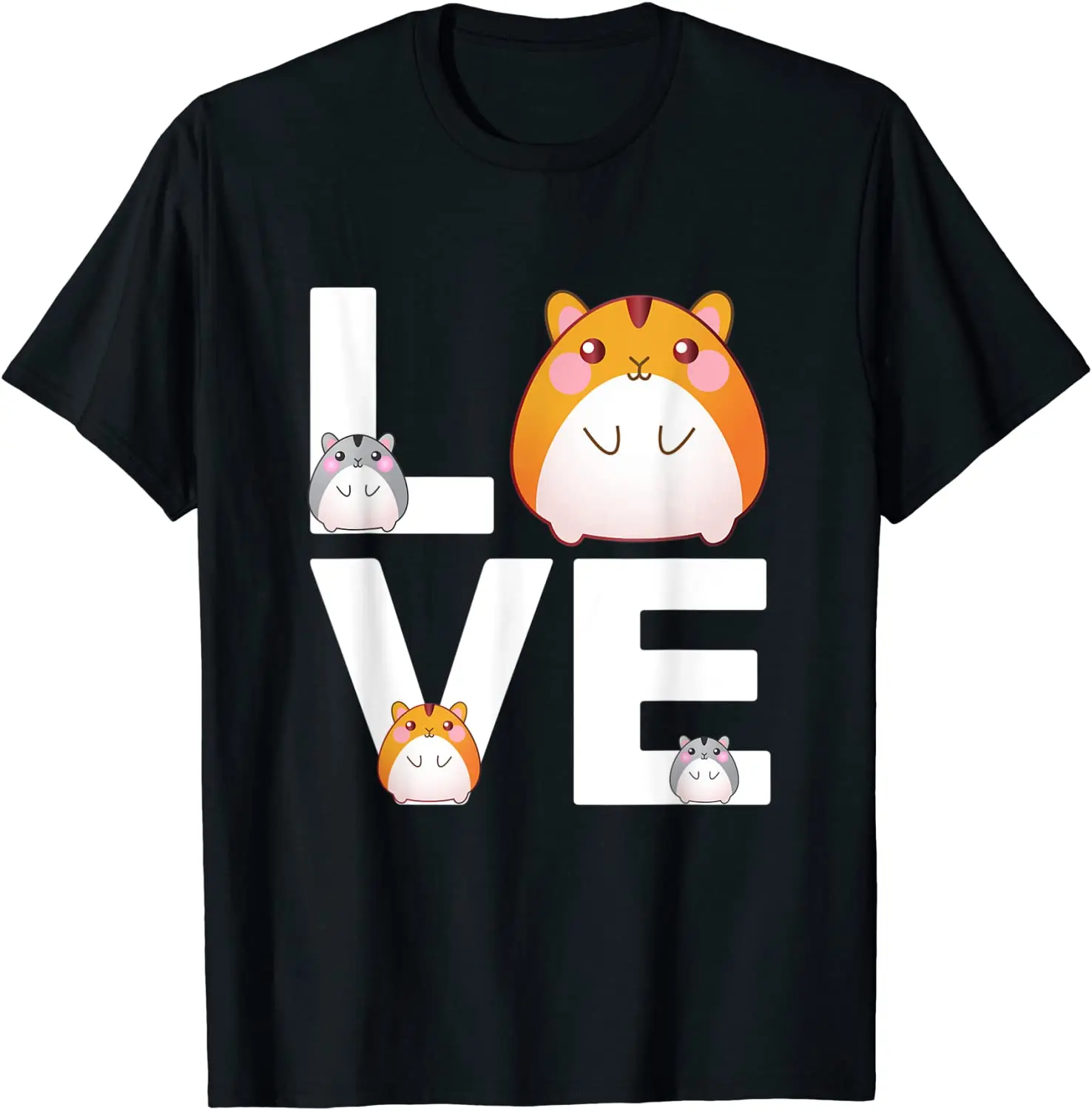 

Funny Love Hamsters Shirt Animal Toys Pets Lovers TShirt T-Shirt