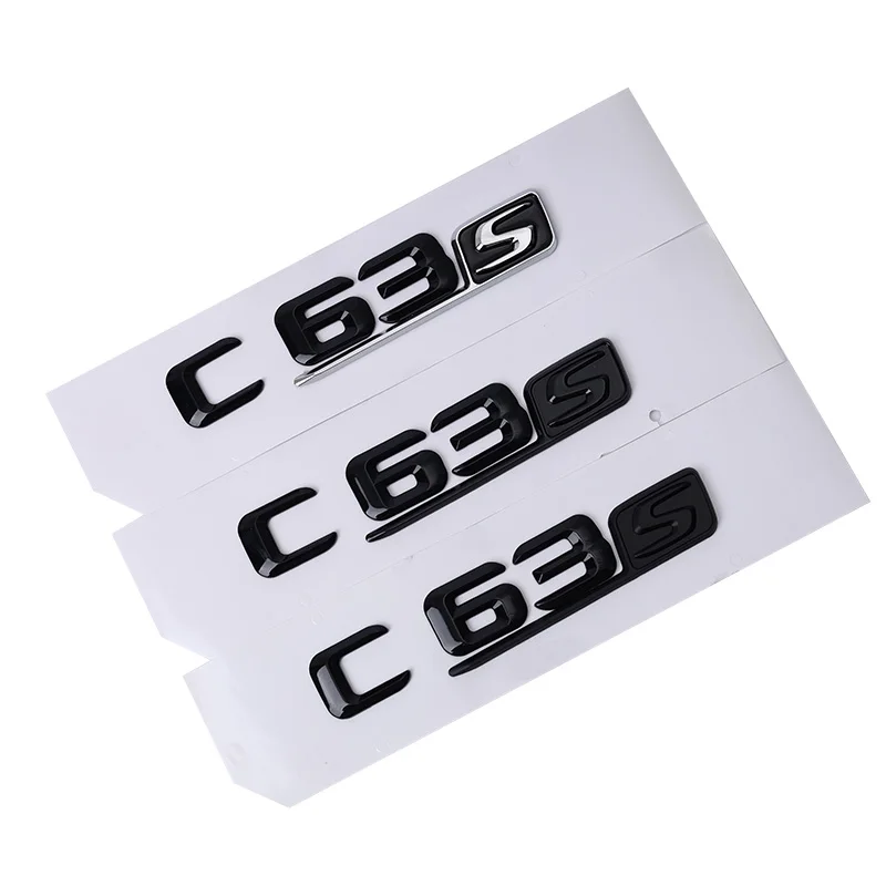 Тюнинг автомобиля для Mercedes Benz AMG C Class W204 W205 C63 C63S Буквенный логотип 3D наклейка из ABS