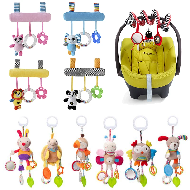 

Rattles 0-12 Crib New Toy Baby Spiral Bebe Car Newborns Gifts Seat Towel Toy for Infant Bed Soft Months Educational For Stroller